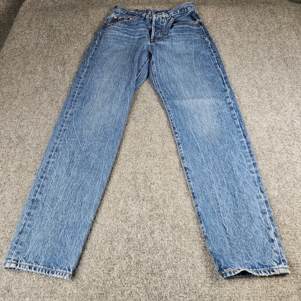 Levis Big‎ E Premium 501 81 High Rise Straight Leg Blue Jeans W26 L31 A4699-0009